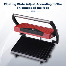 Load image into Gallery viewer, Inalsa Sandwich Grill Toaster Toast & Co 750 Watt (Red / Black)