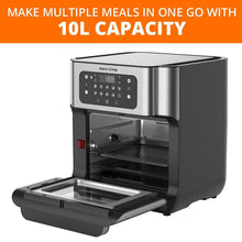 Load image into Gallery viewer, Inalsa Aero Crisp Air Fryer Oven with Extra Large Capacity | Digital Display and Stainless Steel |10 Preset Program | Rotisserie Function and 1500 Watts (Black) - KOCHEN ESSENTIAL