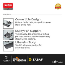 Load image into Gallery viewer, Prestige Desire Hob Top PHTD 02 Al, 2 Burner & Auto Ignition