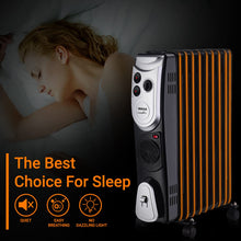 Load image into Gallery viewer, INALSA OFR Room Heater|Combust 11F |3 Heat Selection I 11Fins With Turbo Fan I Variable Temperature control I Tilt Over Switch SafetyICord StorageICaster Wheel I Made in India Warranty 2year,Black