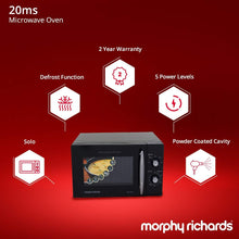 Load image into Gallery viewer, MORPHY RICHARDS 20 LITRE SOLO MICORWAVE OVEN, BLACK - KOCHEN ESSENTIAL