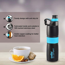 Load image into Gallery viewer, Cello Force Stainless Steel Sports Bottle 700ml - KOCHEN ESSENTIAL