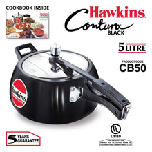 Load image into Gallery viewer, HAWKINS CONTURA BLACK PRESSURE COOKER , HARD ANODIZED , CB - KOCHEN ESSENTIAL