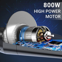 Load image into Gallery viewer, INALSA Vaccum Cleaner Handheld 800W High Powerful Motor- Dura Clean with HEPA Filtration & Strong Powerful 16KPA Suction| Lightweight, Compact & Durable Body|Includes Multiple Accessories,(Grey/Black)