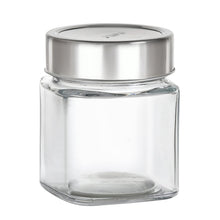 Load image into Gallery viewer, Cello Qube Fresh Glass Storage Jar, Air Tight, See-Through Lid, Clear, Set of 6 (180 ml Each)