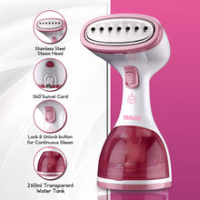 Load image into Gallery viewer, Inalsa Steamax 1200-Watt Garment Steamer with Detachable Fabric & Steam Brush & 260ml Capacity | Vertical & Horizontal Ironing - KOCHEN ESSENTIAL