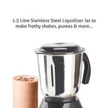 Load image into Gallery viewer, GLEN SA- 4020, MIXER GRINDER, 500 WATTS, BLACK - KOCHEN ESSENTIAL