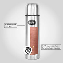 Load image into Gallery viewer, Cello Flip Style Stainless Steel Bottle, 350ml, Silver