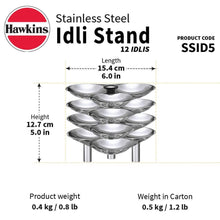 Load image into Gallery viewer, HAWKINS STAINLESS STEEL IDLI STAND 12 IDLIS, SSID5 - KOCHEN ESSENTIAL