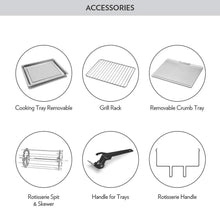 Load image into Gallery viewer, BOROSIL PRIMA 60 L OTG, WITH MOTORISED ROTISSERIE AND CONVECTION, 2000W, 12 STAGE HEAT SELECTION, BLACK - KOCHEN ESSENTIAL