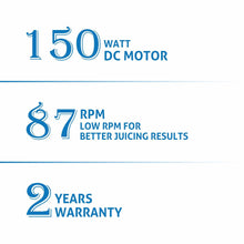 Load image into Gallery viewer, Glen Slow Juicer, Full Apple Cold Press Slow Juicer 150W, Juice and Pulp containers Low Noise (4017CPJ) - KOCHEN ESSENTIAL