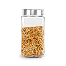 Load image into Gallery viewer, Cello Qube Fresh Glass Storage Jar, Air Tight, See-Through Lid, Clear, 1000 ml