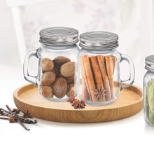 Load image into Gallery viewer, TREO MINI MASON STORAGE GLASS JAR, SET OF 4, 130 ML - KOCHEN ESSENTIAL