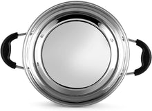 Load image into Gallery viewer, PNB kitchenmate STAINLESS STEEL KADAI, ROMANO KADAI WITH LID, INDUCTION BASED - KOCHEN ESSENTIAL