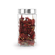 Load image into Gallery viewer, Cello Qube Fresh Glass Storage Jar, Air Tight, See-Through Lid, Clear, 1000 ml
