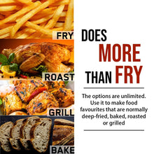 Load image into Gallery viewer, Inalsa Aero Crisp Air Fryer Oven with Extra Large Capacity | Digital Display and Stainless Steel |10 Preset Program | Rotisserie Function and 1500 Watts (Black) - KOCHEN ESSENTIAL