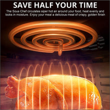 Load image into Gallery viewer, INALSA Air Fryer Digital 6.5 L Sous Chef-1650 Watt with 8 Preset Programs, Variable Temperature Control & Auto Shake Reminder|Free Recipe book|2 Year Warranty(Black/Silver)