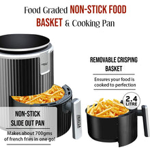 Load image into Gallery viewer, Inalsa Air Fryer Digital Compact Touch-(2.4L)- 1000W with Smart Air Crisp Technology| 8-Preset Menu, Touch Control & Digital Display| Variable Temperature & Timer Control, (Black)