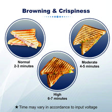 Load image into Gallery viewer, Inalsa Sandwich Grill Toaster Toast & Co 750 Watt (Red / Black)