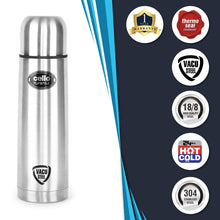 Load image into Gallery viewer, Cello Flip Style Stainless Steel Bottle, 1000ml, Silver