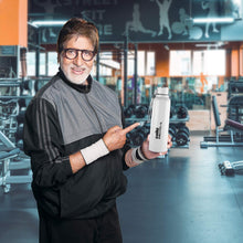 Load image into Gallery viewer, Cello Puro Steel-X Benz Water Bottle with Inner Stainless Steel and Outer Plastic (900 Ml), 1 Piece