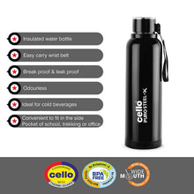 Load image into Gallery viewer, Cello Puro Steel-X Benz Water Bottle with Inner Stainless Steel and Outer Plastic (900 Ml), 1 Piece