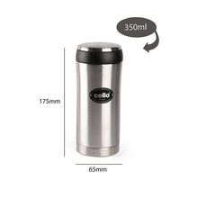 Load image into Gallery viewer, Cello My Cup Stainless Steel Double Walled Carry Flask, Insulated, 350ml, 1pc, Silver - KOCHEN ESSENTIAL