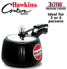 Load image into Gallery viewer, HAWKINS CONTURA BLACK PRESSURE COOKER , HARD ANODIZED , CB - KOCHEN ESSENTIAL