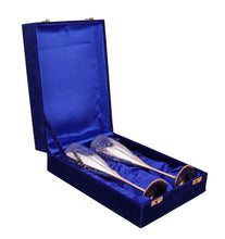 Load image into Gallery viewer, Silver coated Brass Wine Glass, Set of 2, Gift Set