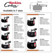 Load image into Gallery viewer, HAWKINS CONTURA BLACK PRESSURE COOKER , HARD ANODIZED , CB - KOCHEN ESSENTIAL