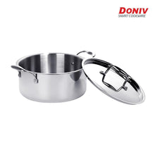 Load image into Gallery viewer, DONIV Titanium Triply Stainless Steel Steel Sauce Pot with Cover - KOCHEN ESSENTIAL