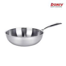 Load image into Gallery viewer, DONIV Titanium Triply Stainless Steel Steel Wok - KOCHEN ESSENTIAL
