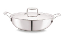 Load image into Gallery viewer, Cello TriPly Stainless Steel Kadhai with Lid (26 cm - 3.6 L) - KOCHEN ESSENTIAL