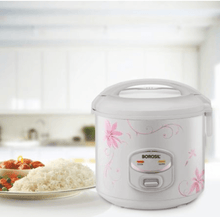 Load image into Gallery viewer, BOROSIL ELECTRIC RICE COOKER, 1.8 LITRES, PRONTO DELUXE, WHITE - KOCHEN ESSENTIAL