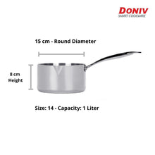Load image into Gallery viewer, DONIV Titanium Triply Stainless Steel Milk Pan - KOCHEN ESSENTIAL