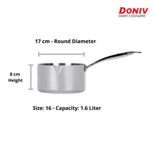 Load image into Gallery viewer, DONIV Titanium Triply Stainless Steel Milk Pan - KOCHEN ESSENTIAL