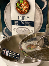 Load image into Gallery viewer, FACKELMANN TRIPLY STAINLESS STEEL KADHAI , 3 PLY WITH DESIGNER LID - KOCHEN ESSENTIAL