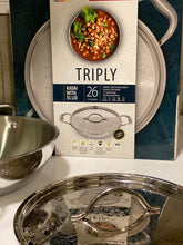 Load image into Gallery viewer, FACKELMANN TRIPLY STAINLESS STEEL KADHAI , 3 PLY WITH DESIGNER LID - KOCHEN ESSENTIAL