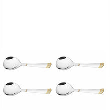Load image into Gallery viewer, PNB KITCHENMATE STAINLESS STEEL SERVICE SPOON (DESIGN - VICEROY GOLD) - (2 PIECES) - KOCHEN ESSENTIAL