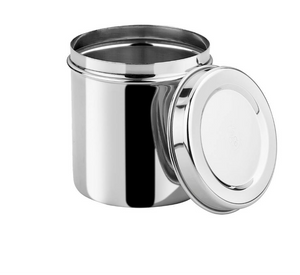 DEVIDAYAL Stainless Steel Airtight Deep Dabba set of 2 pieces