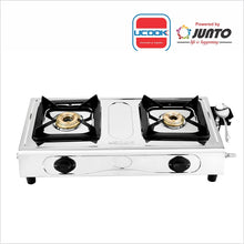 Load image into Gallery viewer, UCOOK JUNTO Basic 2B Series 2 Burners Gas Stove Stainless Steel Cooktop
