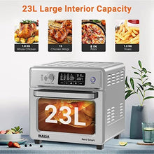 Load image into Gallery viewer, INALSA Air Fryer Oven Aero Smart With 23 L Capacity|1700 W-16 Preset Programs|| Digital Display and Touch Control | Rotisserie &amp; Convection| 8 Accessories| Recipe Book|2 Year Warranty
