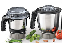 Load image into Gallery viewer, Sujata MG03 Mixer Grinder | The New Generation Mixer Grinder | Powerful and Versatile Kitchen Appliance | 1000 Watts Motor | 3 SS Jars + 1 Jar
