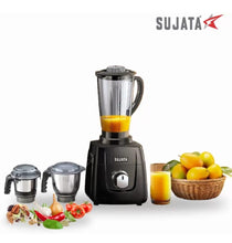Load image into Gallery viewer, Sujata MG 01 The New Generation Mixer Grinder (3 Jars) ABS, Black, 1000 Watts
