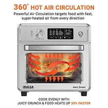Load image into Gallery viewer, INALSA Air Fryer Oven Aero Smart With 23 L Capacity|1700 W-16 Preset Programs|| Digital Display and Touch Control | Rotisserie &amp; Convection| 8 Accessories| Recipe Book|2 Year Warranty
