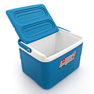 Cello Chiller Ice Box | Standard Size for Travel Party Bar Ice Cubes | Cold Drinks | Medical Purpose | 14 Litre, Blue