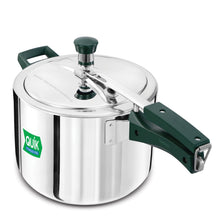 Load image into Gallery viewer, Hawkins 5 Litre Pressure Cooker | Stainless Steel | Quik | Straight Body | Induction Compatible | Ideal for 5–7 persons | Silver (QSP50)|Induction and Gas Stove Compatible
