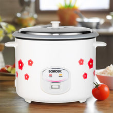 Load image into Gallery viewer, Borosil Pronto Dual 2.8 L Electric Rice Cooker with 2 Pot | 1000W, Keep Warm Feature with Indicator Display, Anti Skid Rubber Feet | Cook &amp; Boil Noodles, Rice, Upma, Idli, Dhokla | 2 Years Warranty
