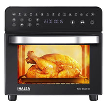 Load image into Gallery viewer, Inalsa Air Fryer Oven Aero Smart-15 L|1700 W-14 Preset Programs|Roast, Reheat, Dehydrate, Bake|Rotisserie &amp; Convection|8 Accessories|2 Year Warranty|Recipe Book, 15 liter, Black
