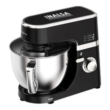 Load image into Gallery viewer, INALSA Stand Mixer 1200W|Pure Copper Motor|5.3L SS Bowl With Splash Guard|Metal Gears for Extra Durability|Accessories Included|Dishwasher Safe|Baking,Cake Mixer,Kneading-Kratos Plus
